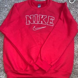 Oversized Custom Swoosh Crewneck